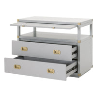 Benji Dove Gray Nightstand