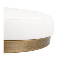 Charlie White & Brass Counter Stool