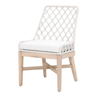 Lois White Rope Outdoor Dining Chair