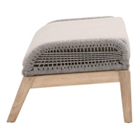 Lulu Platinum Rope Outdoor Footstool