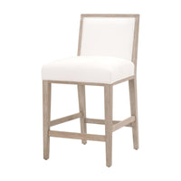 Mason Ivory LiveSmart Fabric Counter Stool, Set of 2