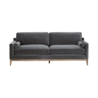 Preston Dove Gray Velvet Sofa
