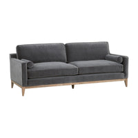 Preston Dove Gray Velvet Sofa