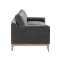 Preston Dove Gray Velvet Sofa