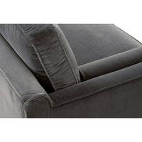 Preston Dove Gray Velvet Sofa