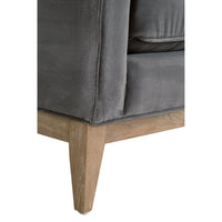 Preston Dove Gray Velvet Sofa