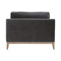 Preston Dove Gray Velvet Sofa Chair