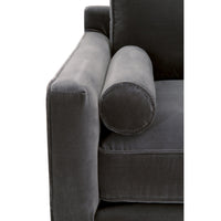 Preston Dove Gray Velvet Sofa Chair