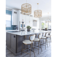 Cabana Chandelier Brass