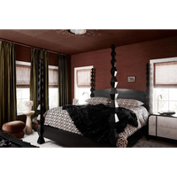 Brancusi Bed Hand Rubbed Black