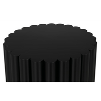 Rose Black Round Steel Coffee Table