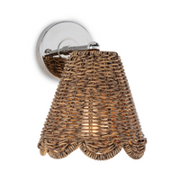 Kismet Hanging Sconce in Natural Brass & Polished Nickel