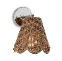 Kismet Hanging Sconce in Natural Brass & Polished Nickel