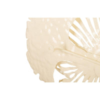 Ivory Metal Flower Wall Art, Small