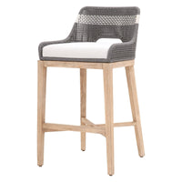 Tootsie Gray Rope Barstool