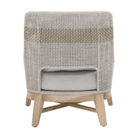 Tootsie Taupe & White Rope Outdoor Club Chair