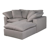 Terra Condo Nook Modular Sectional Livesmart Fabric Light Grey
