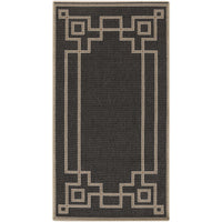 Alfresco Black & Beige Outdoor Rug