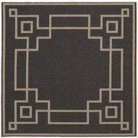 Alfresco Black & Beige Outdoor Rug