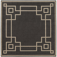 Alfresco Black & Beige Outdoor Rug