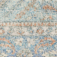 Malabar Blue & Red Traditional Chenille Rug