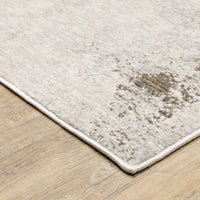 Nebulous Ivory & Beige Contemporary Rug