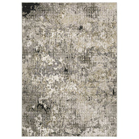 Nebulous Grey, Ivory & Black Contemporary Rug