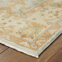 Palace Blue & Sand Traditional Rug