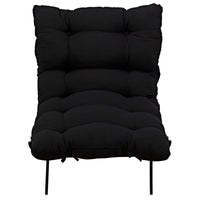 Hansen Chair with Steel Legs Charcoal Black