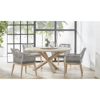 Bally Gray Teak Outdoor Lazy Susan