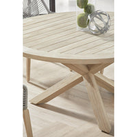 Bally Gray Teak Outdoor Dining Table