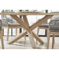 Bally Gray Teak Outdoor Dining Table