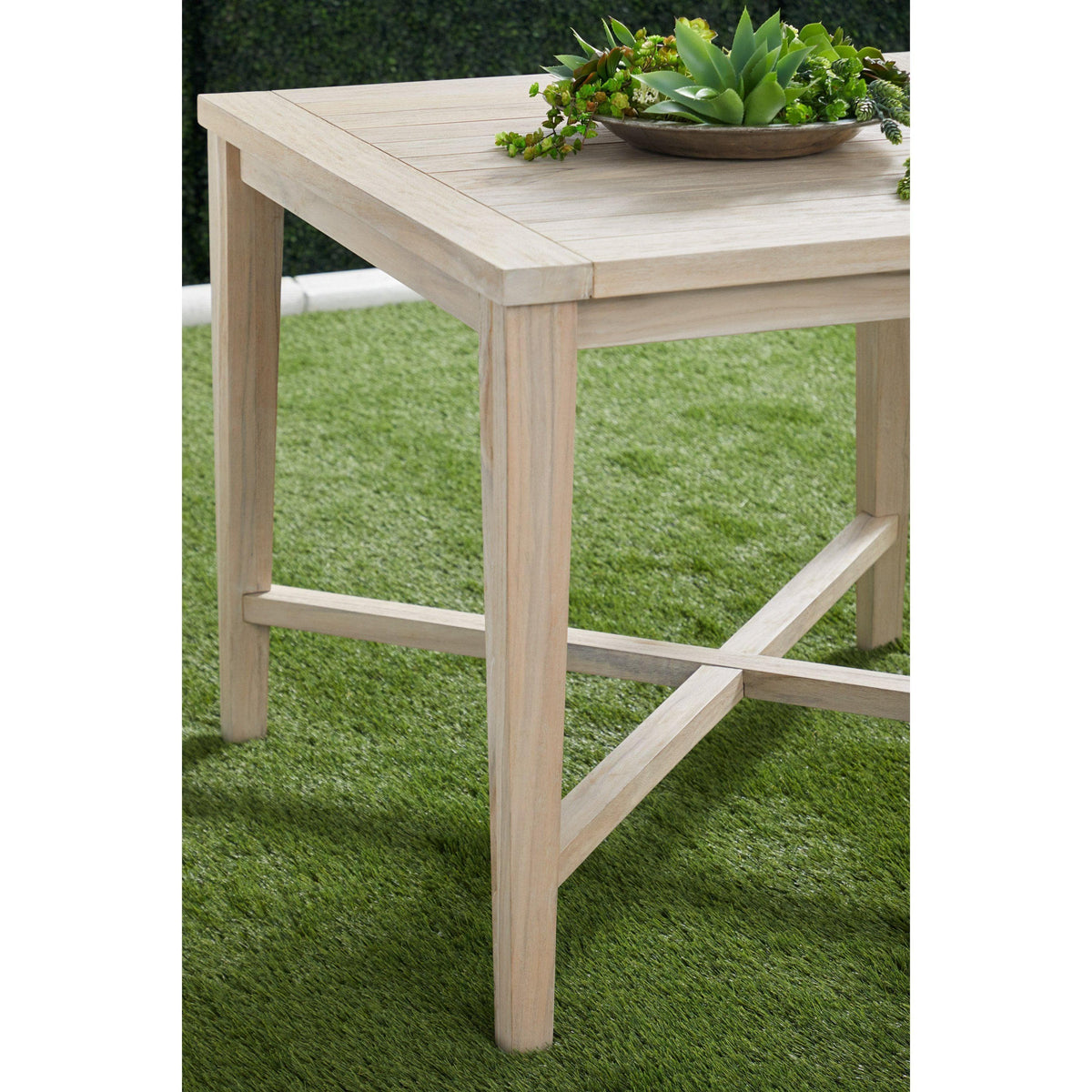 Carrie Gray Teak Square Counter Table