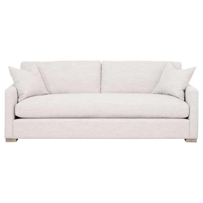 Cynthia Stone Basketweave Slim Arm Sofa