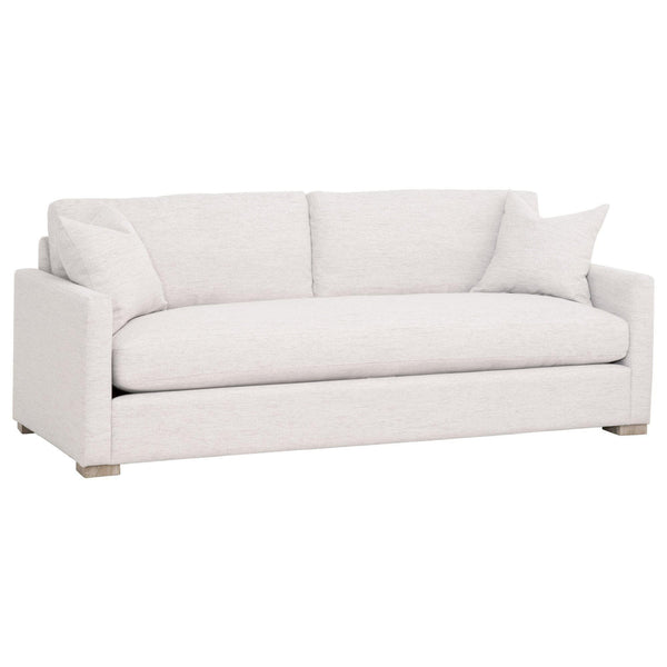 Cynthia Stone Basketweave Slim Arm Sofa