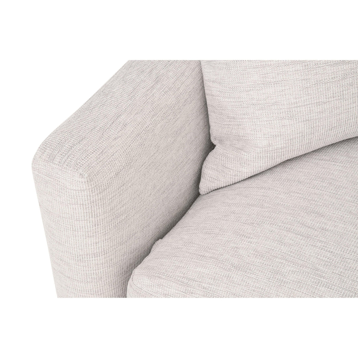 Cynthia Stone Basketweave Slim Arm Sofa