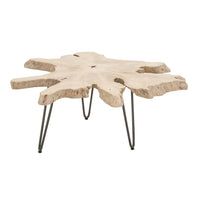 Dante Gray Teak Nesting Coffee Table