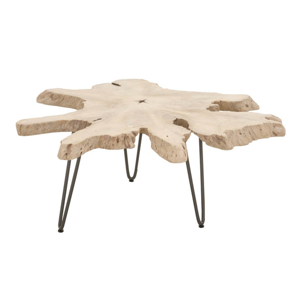 Dante Gray Teak Nesting Coffee Table