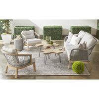 Dante Gray Teak Nesting Coffee Table