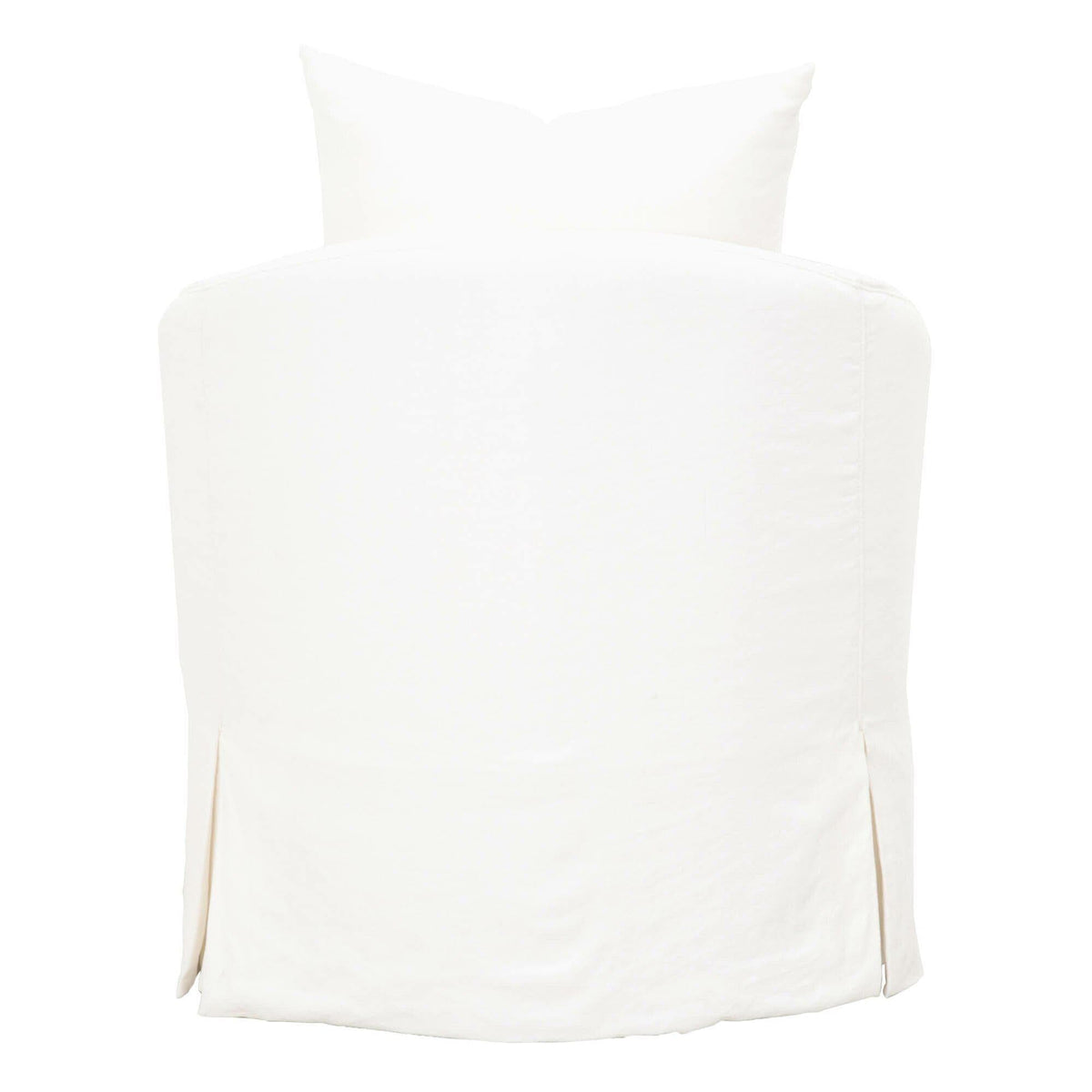 Franco Cream Slipcover Swivel Club Chair