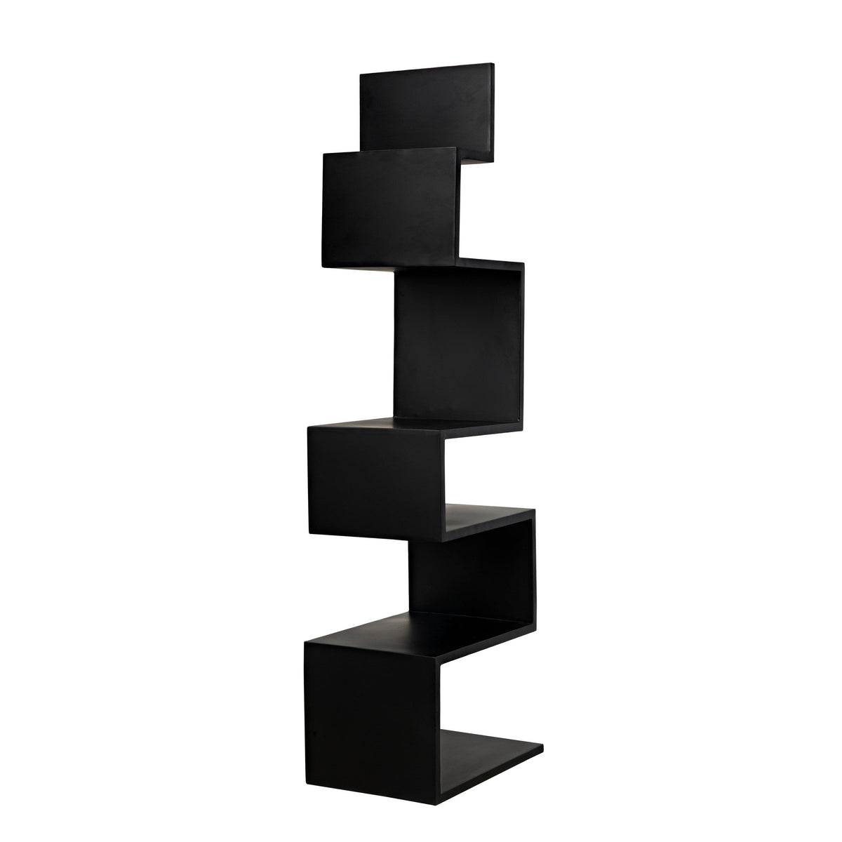 Laszlo Bookcase Black Steel