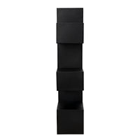 Laszlo Bookcase Black Steel
