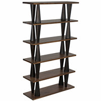 Mood Bookcase Ebony and Dark Walnut
