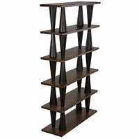 Mood Bookcase Ebony and Dark Walnut