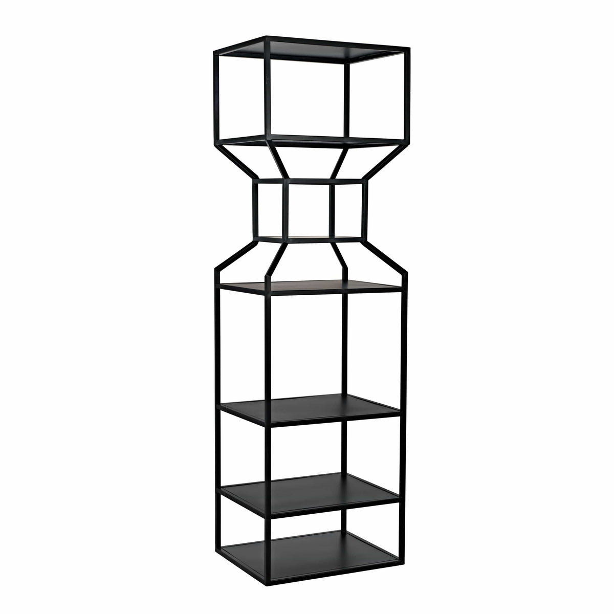 Downtown A Bookcase Black Metal