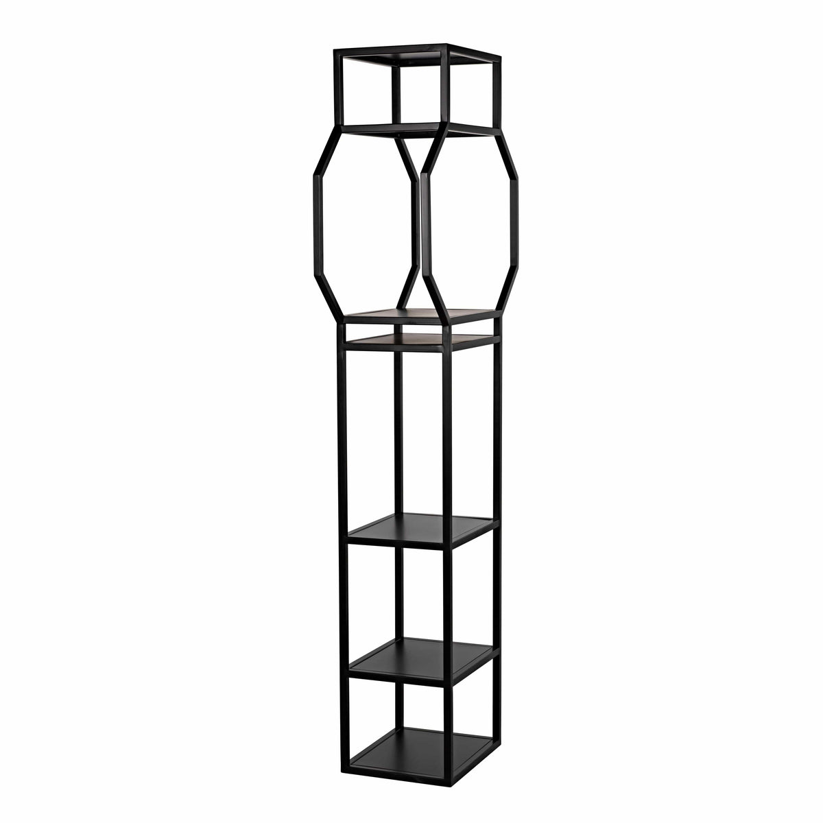 Downtown B Bookcase Black Metal