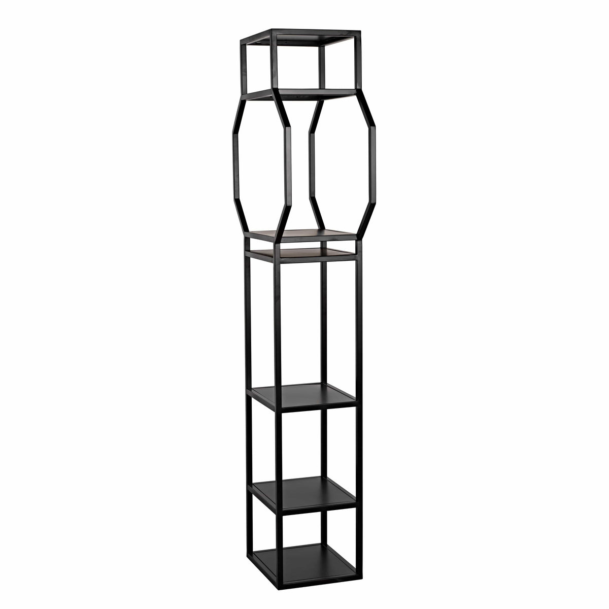 Downtown B Bookcase Black Metal