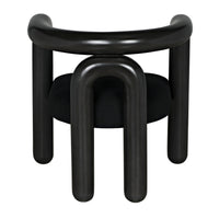 Hockney Black Mahogany Chair