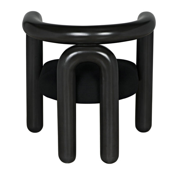Hockney Black Mahogany Chair