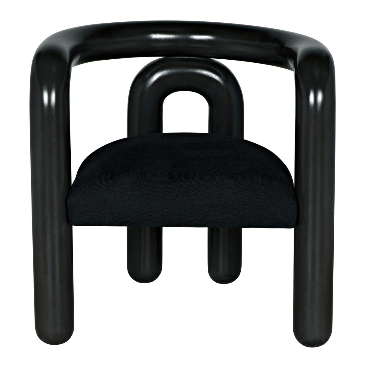 Hockney Black Mahogany Chair